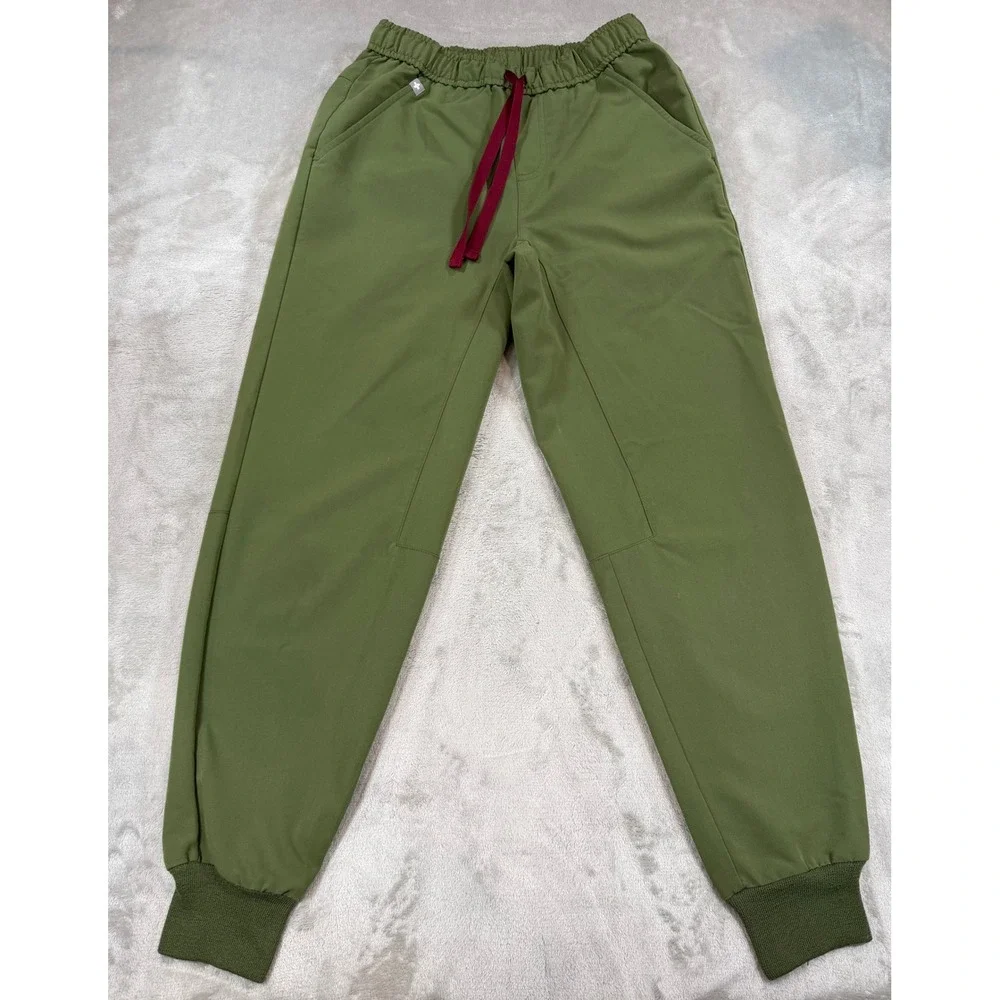 FIGS Mens Tansen Scrub Pants Technical Collection Joggers Olive Green XS/S Short